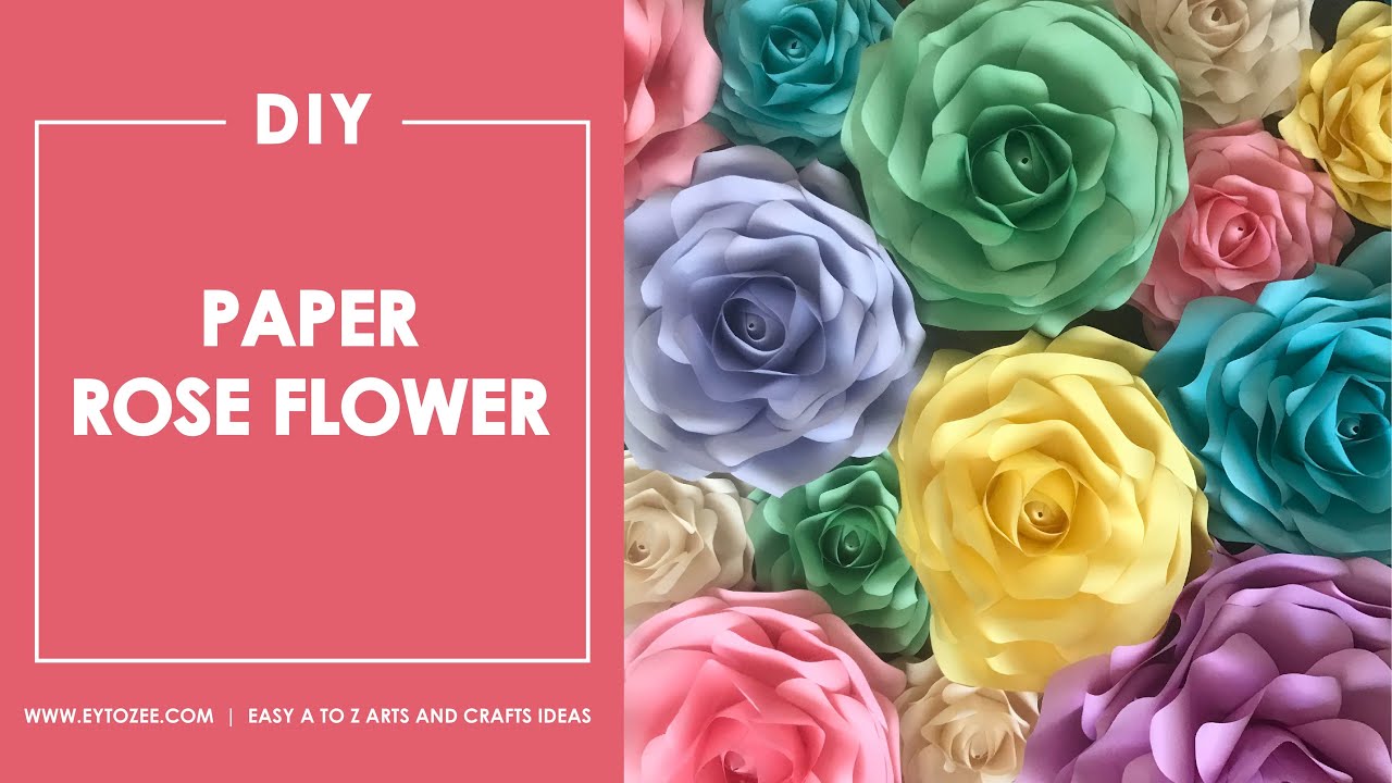 DIY Giant Paper Rose Flower