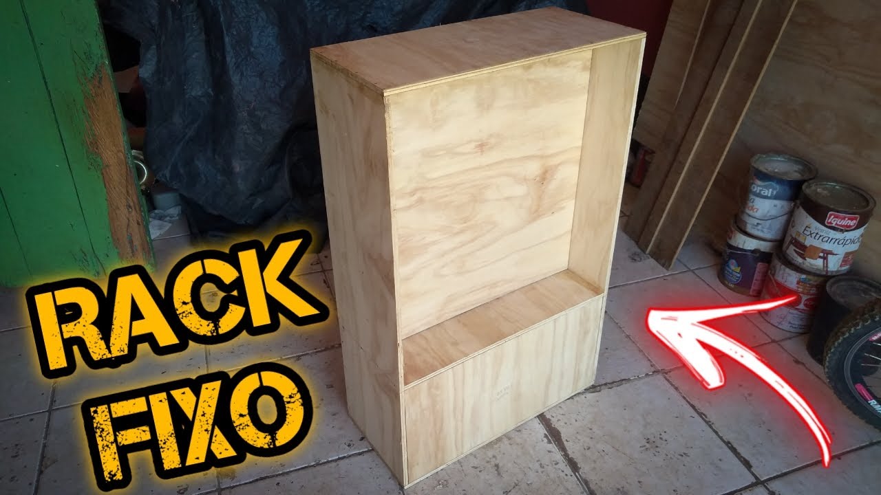 FIZ O RACK FIXO DO MEU NOVO MINI PAREDÃO