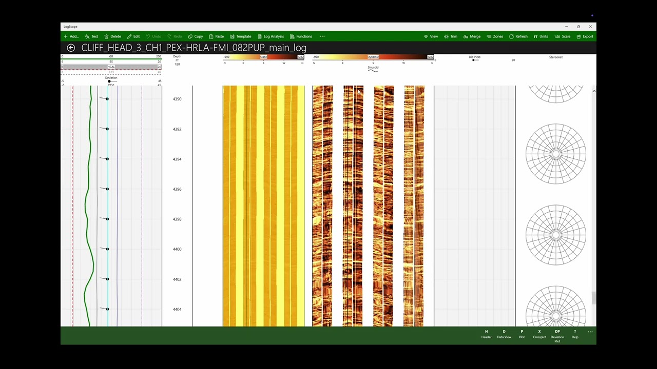 Borehole Image Processing on Windows