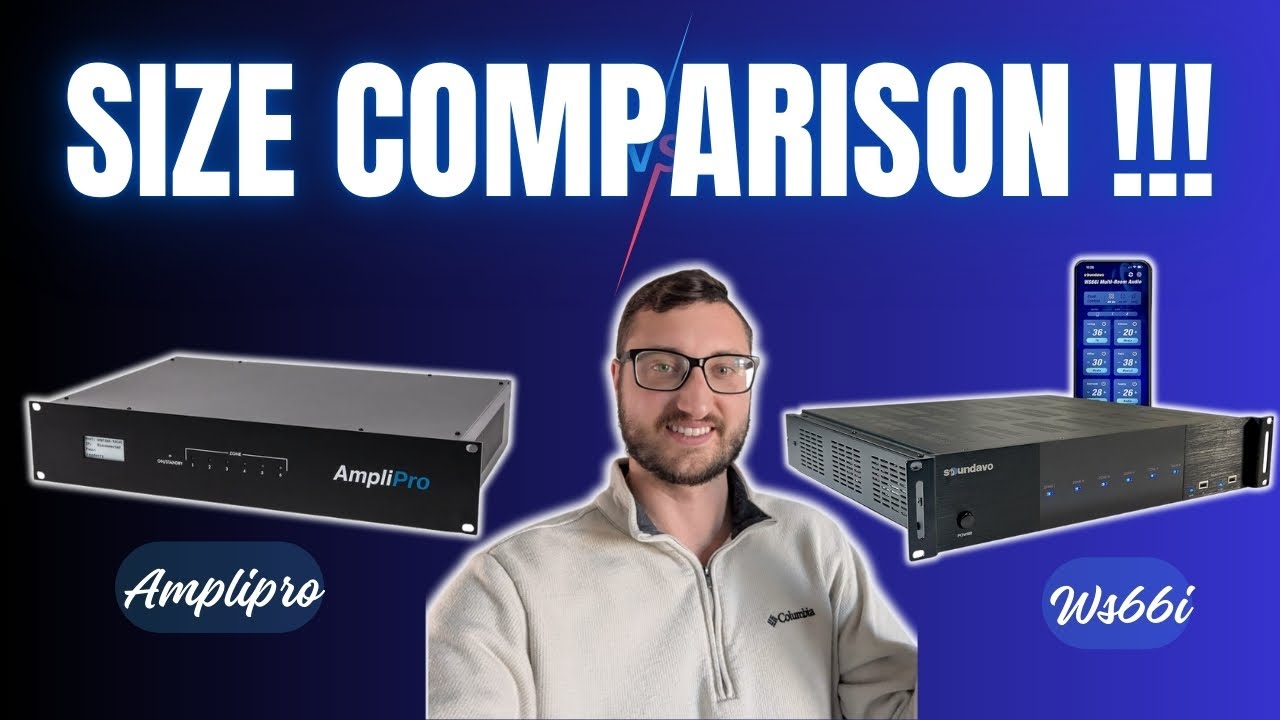 Comparing the PHYSICAL Size of the AmpliPro VS Monoprice/DAX66/WS66i Whole Home Audio!