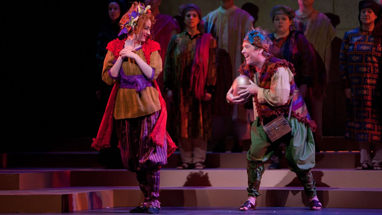 OC Archives: Daniel Belcher (Papageno) and Camille Jasensky (Papagena) in The Magic Flute (2015)