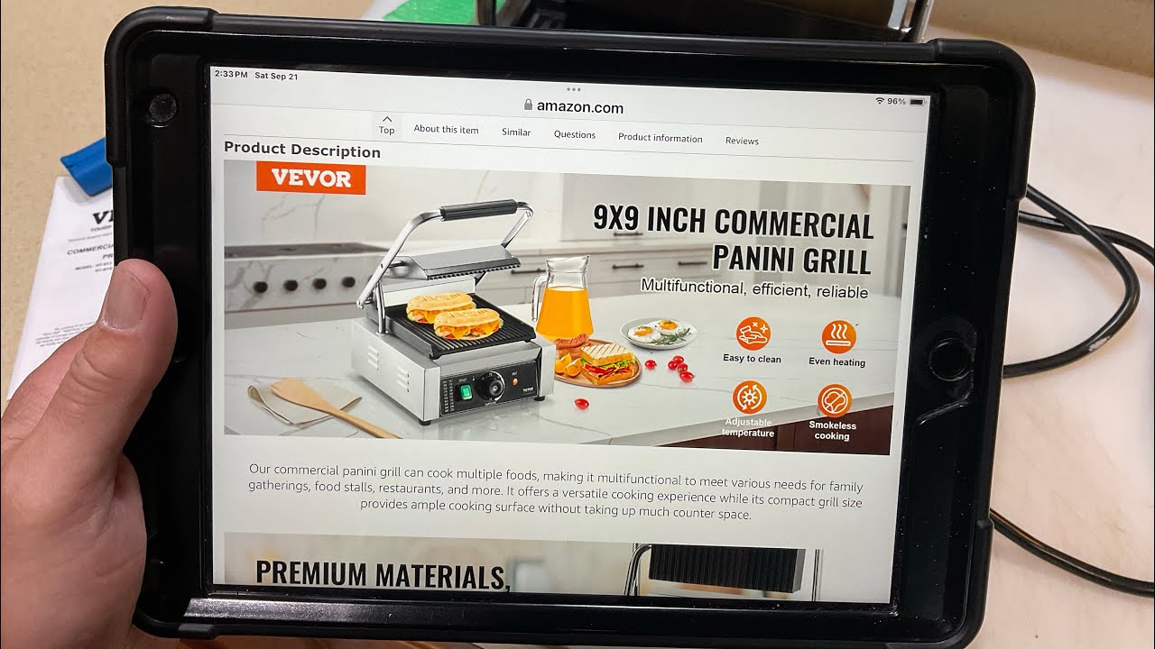 Review of The VEVOR Commercial Quality 9&rdquo;x 9&rdquo; Panini Grill! / Only $119.00!