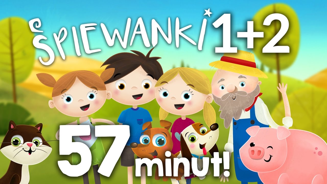 ZESTAW 14 piosenek dla dzieci 57 MINUT. 1+2 płyta Śpiewanki.tv - Piosenki dla dzieci