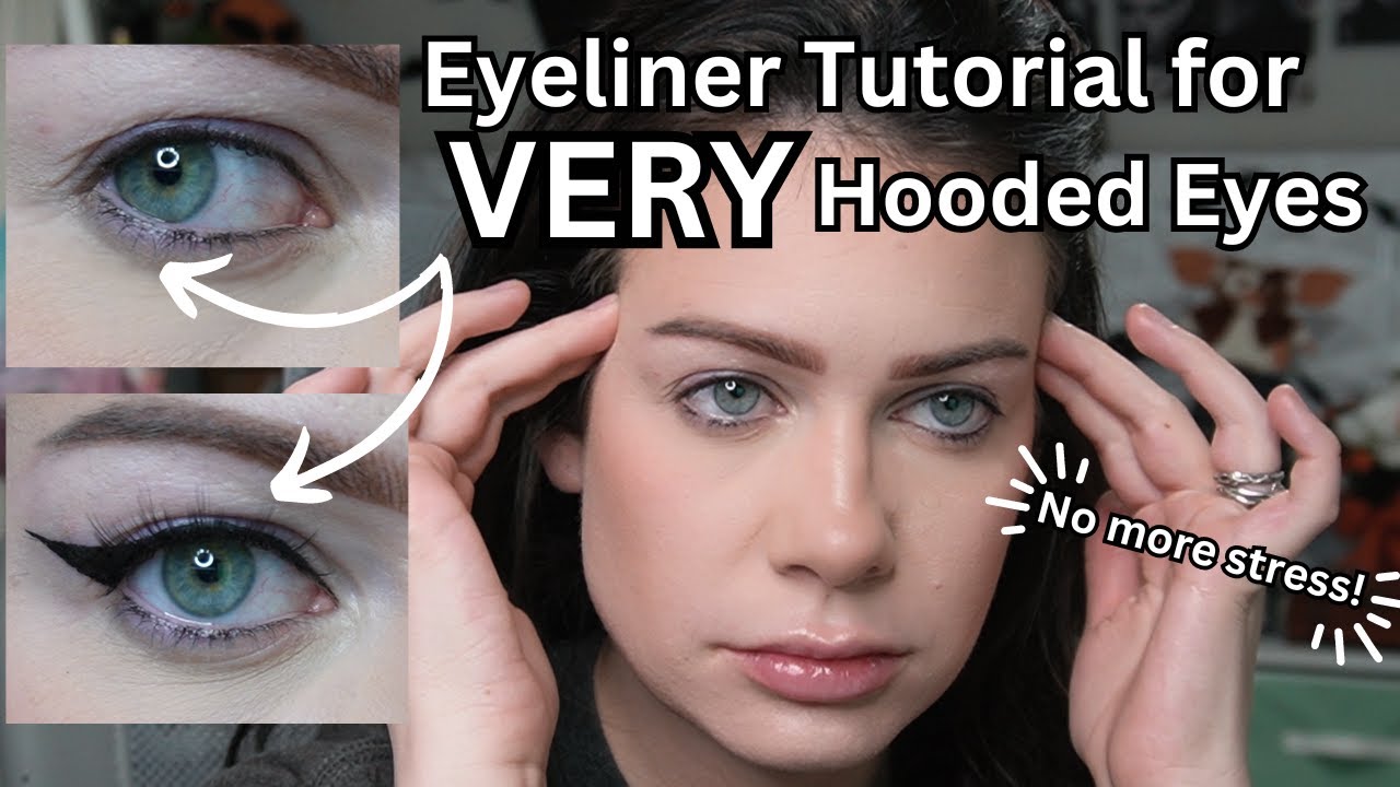 How to Apply Eyeliner on VERY Hooded Eyes