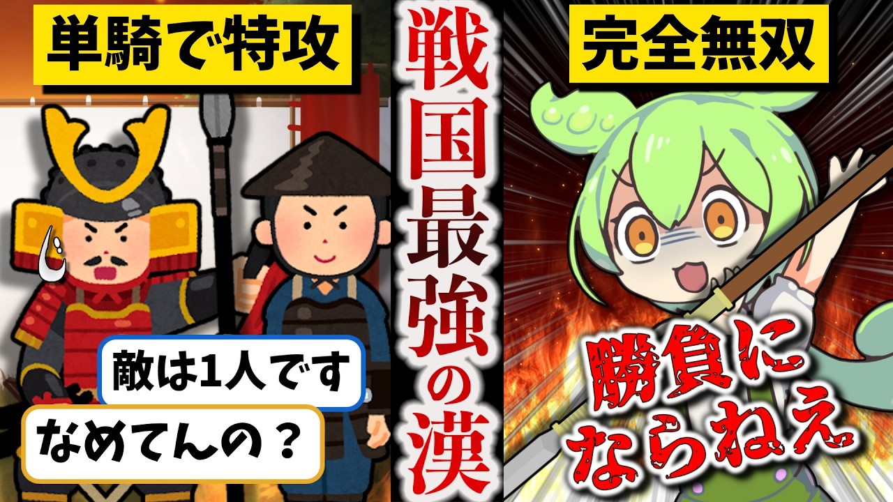 【史上最強の槍使い】本多忠勝【ずんだもん ゆっくり解説】