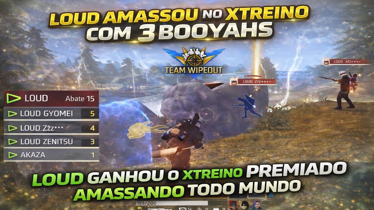 LOUD focada nos treinos pré-Copa FF! O time garante 3 Booyahs e Trap leva um squad sozinho! 🔥