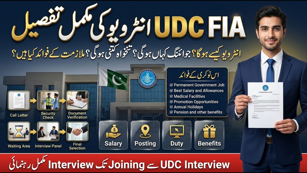 FIA UDC Interview 2026 | Complete Interview Guide | Salary, Joining, Duties, Benefits & Questions