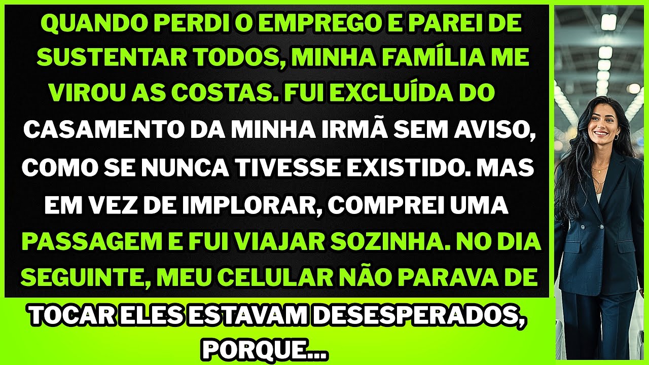 Me baniram do casamento da minha irmã por perder o emprego mas depois imploraram minha volta