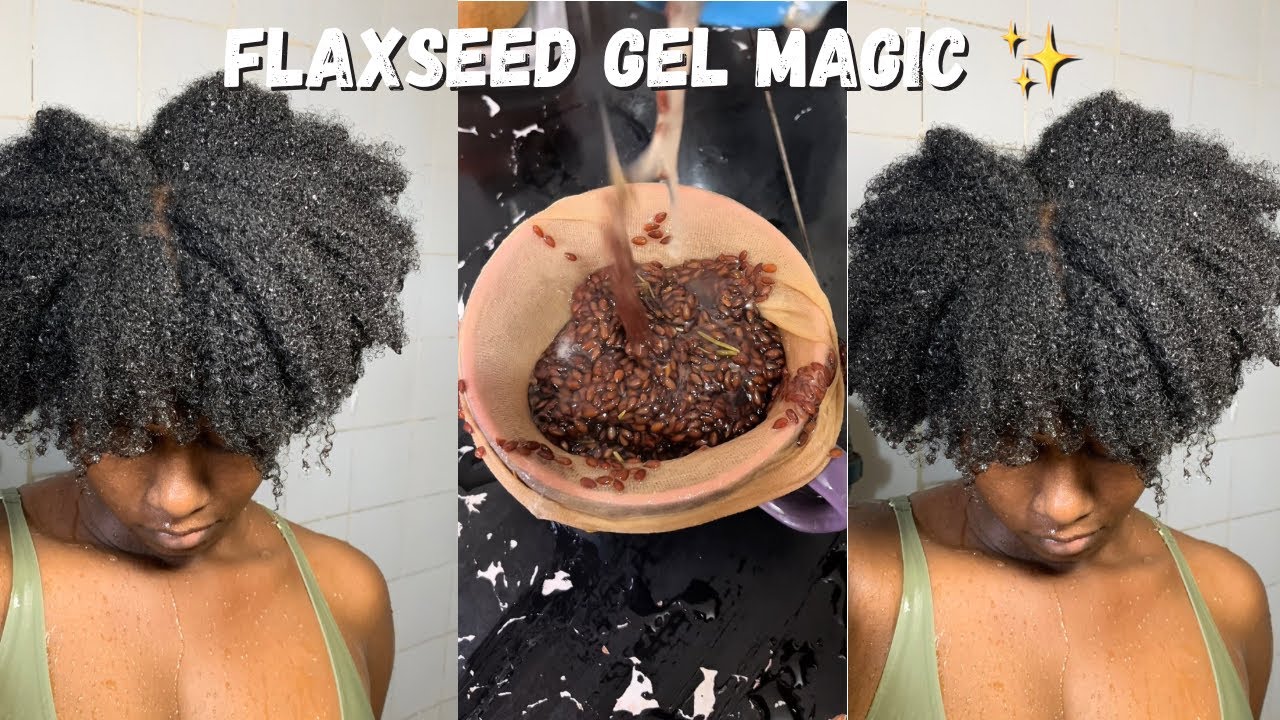 “The SECRET to Tangle-Free, Soft Natural Hair | DIY Flaxseed Gel”