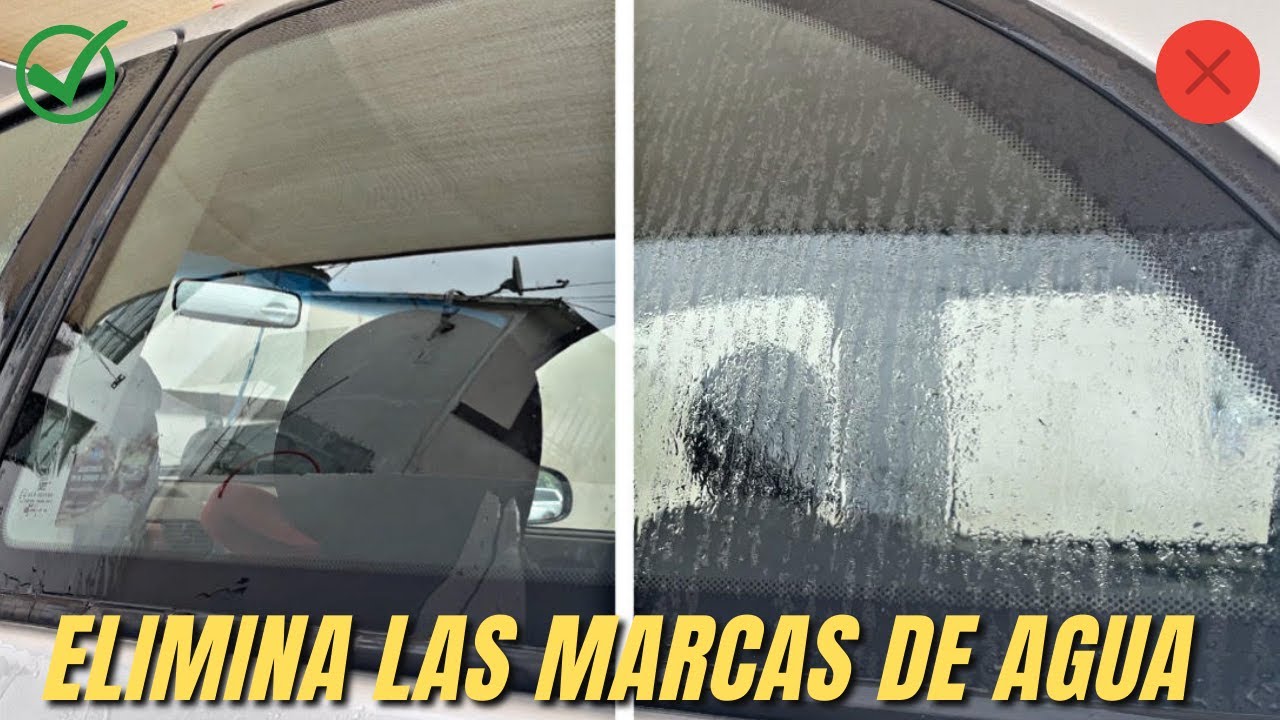 Como eliminar las marcas de agua en cristales o ventanas super fácil / Tips detallado automotriz #4