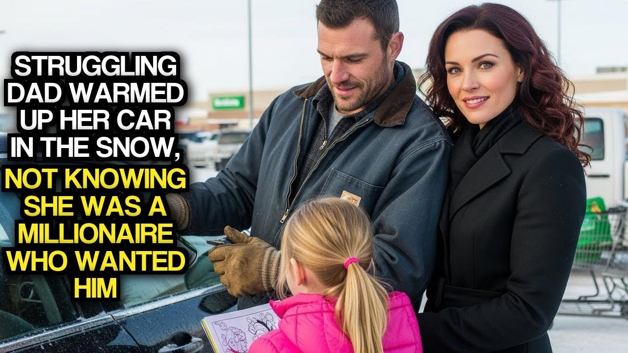 Struggling Dad Warmed Up Her Car In The Snow, Not Knowing She Was A Millionaire Who Wanted Him