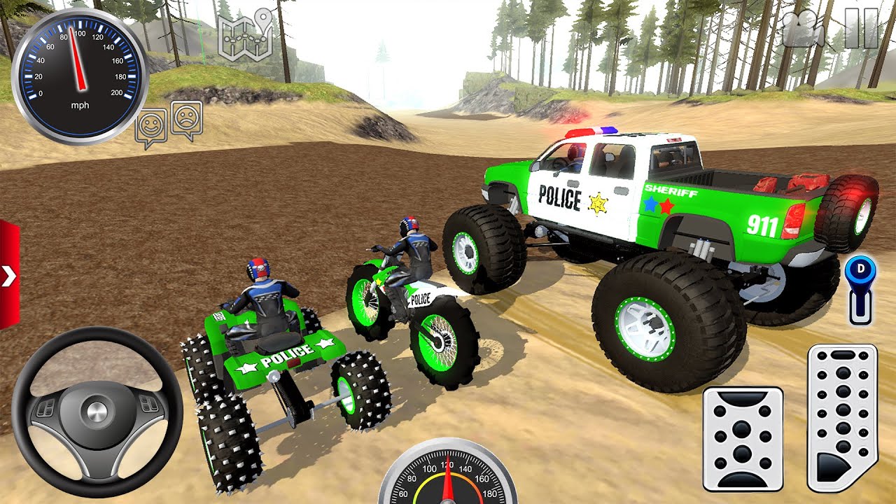 Juegos De Carros - Motos de Cross, Quads 4x4, Coches de Policía - Offroad Outlaws Android Gameplay