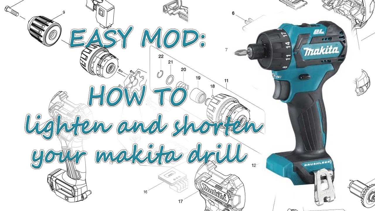 Easy Makita Hack Making the shortest Drill  CXT 12V 1/4
