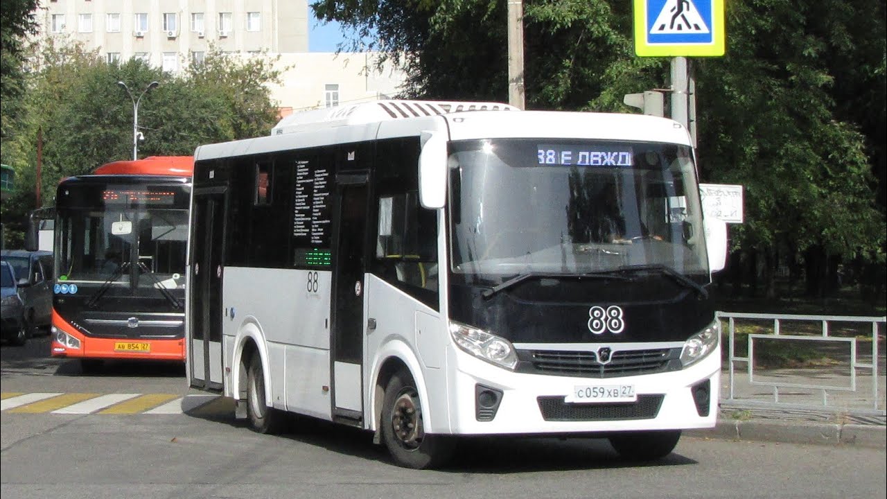 Хабаровск. Поездка на автобусе ПАЗ-320436-04 