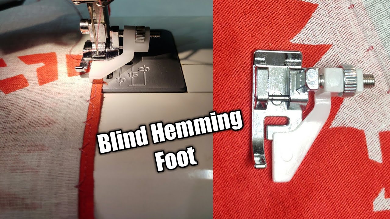 How To Stitch Saree Fall By Blind Hem Foot In The Usha Janome In Telugu