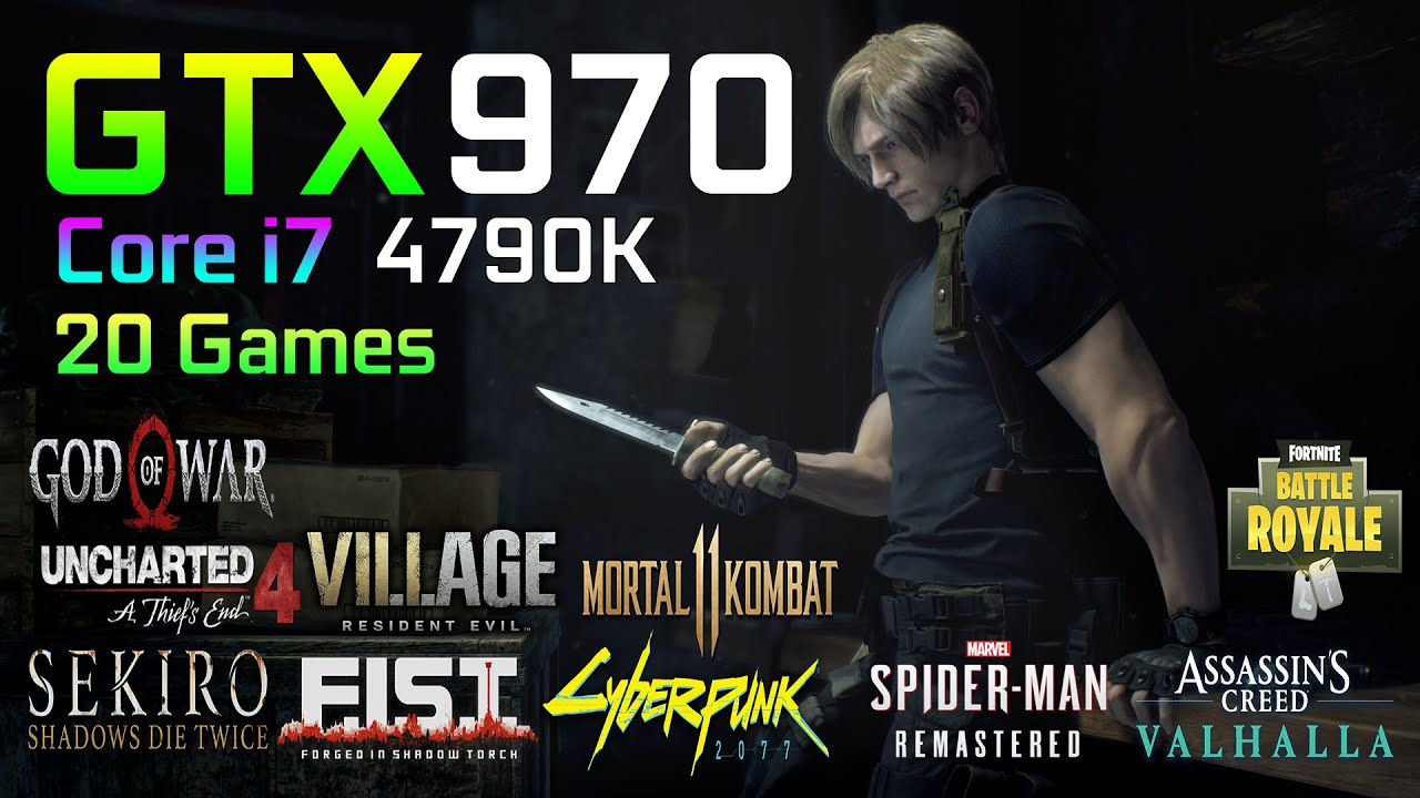 GTX 970 4GO - Core i7 4790K - Tested in 20 Games