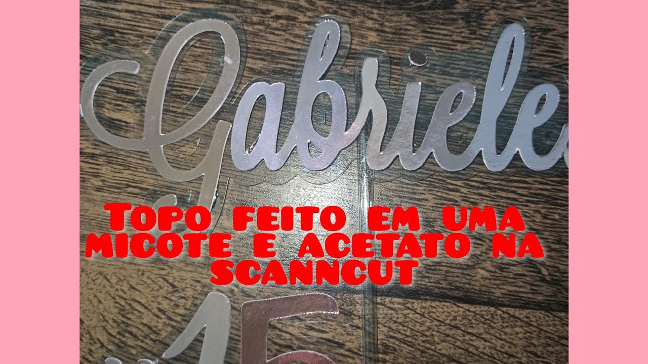 Topo sem erro de Lamicote e acetato na Scanncut