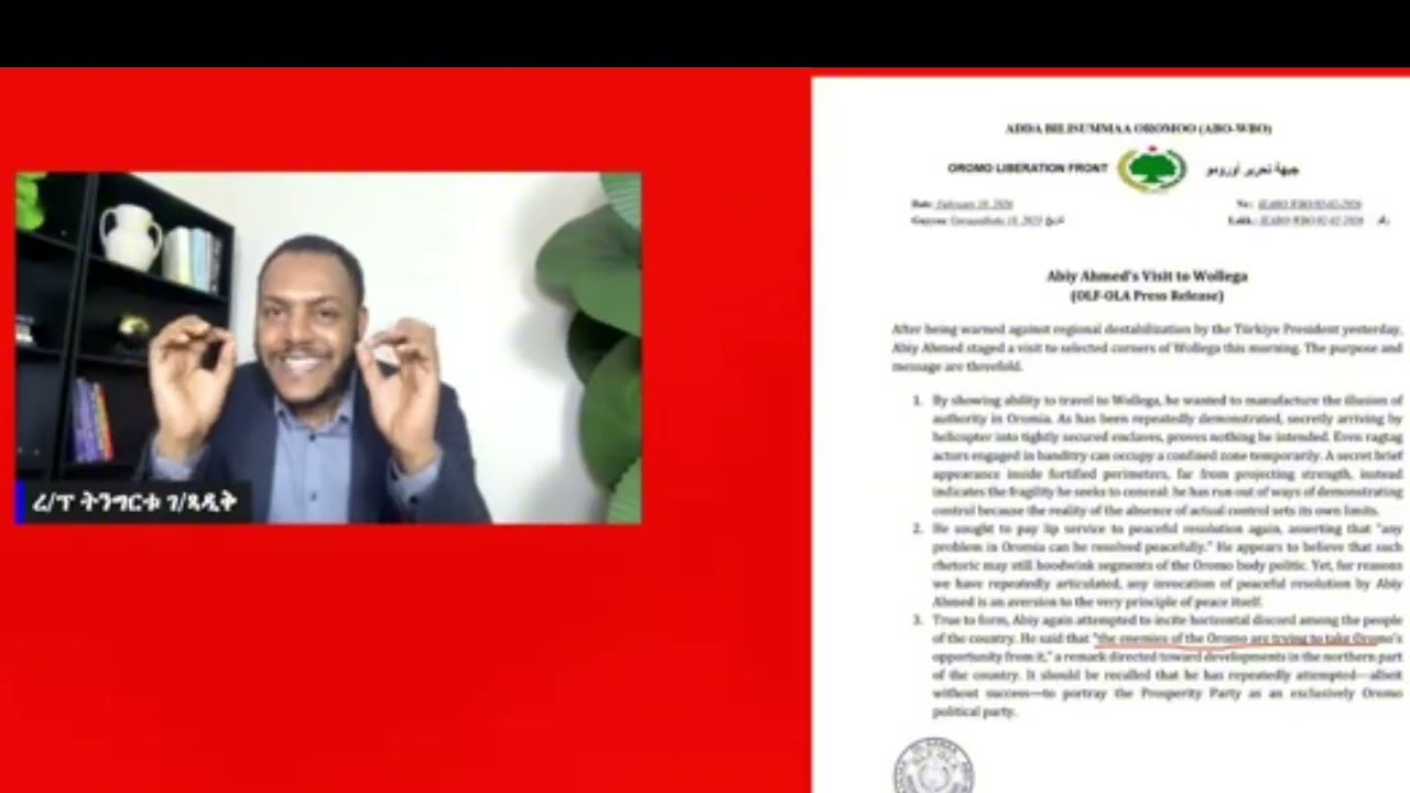 የዶ-ር ደሳለኝ ጫኔና የኮሚሽኑ ፍጥጫ -- የOLA መግለጫ አነጋጋሪ ሆኗል የሳዑዲና አብይ አህመድ ገመድ መበጠሱ ይፋ ሆነ 20 February 2026