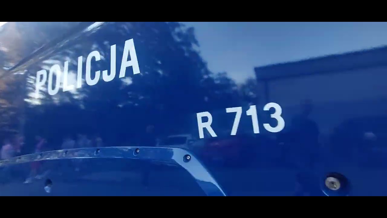 Prezentacja Armatki Wodnej R713 - AW 9000 Tajfun IV Scania P450 OPP Katowice pod stadionem w Zabrzu