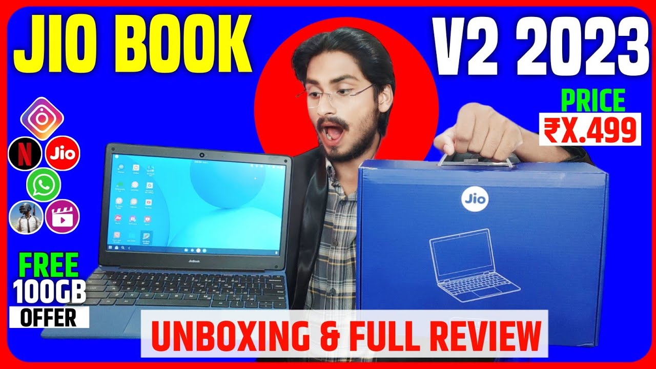 Распаковка и полный обзор Jio Book V2 2023 | Идеальный ноутбук для обучения