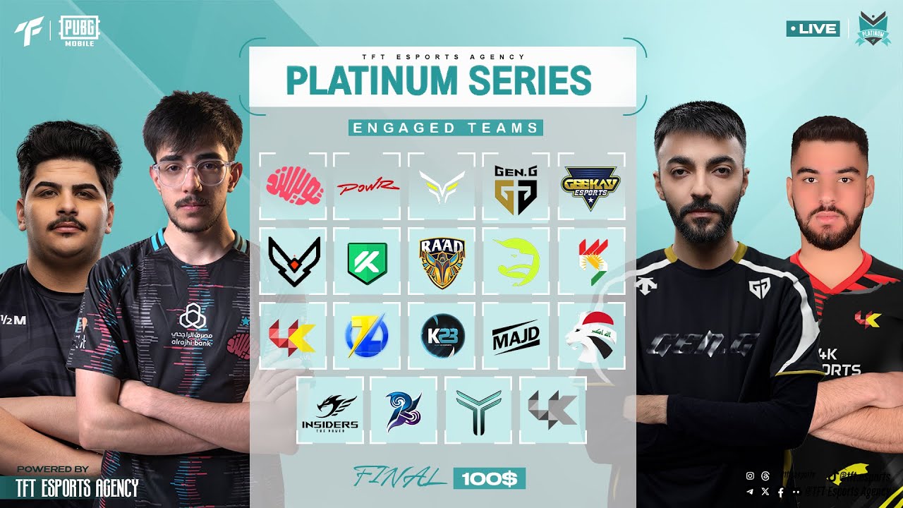 TFT PLATINUM SERIES | M1 F05 : TWISTED ,POWER,GK,RAAD,4K,GAMAX,VISION,VICIOUS,بتعليق برق