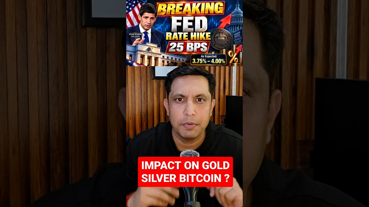 ⚠️ BREAKING Fed Hikes Rates by 25 Bps &mdash; First Increase in 3 Years ! IMPACT ON BITCOIN GOLD SILVER