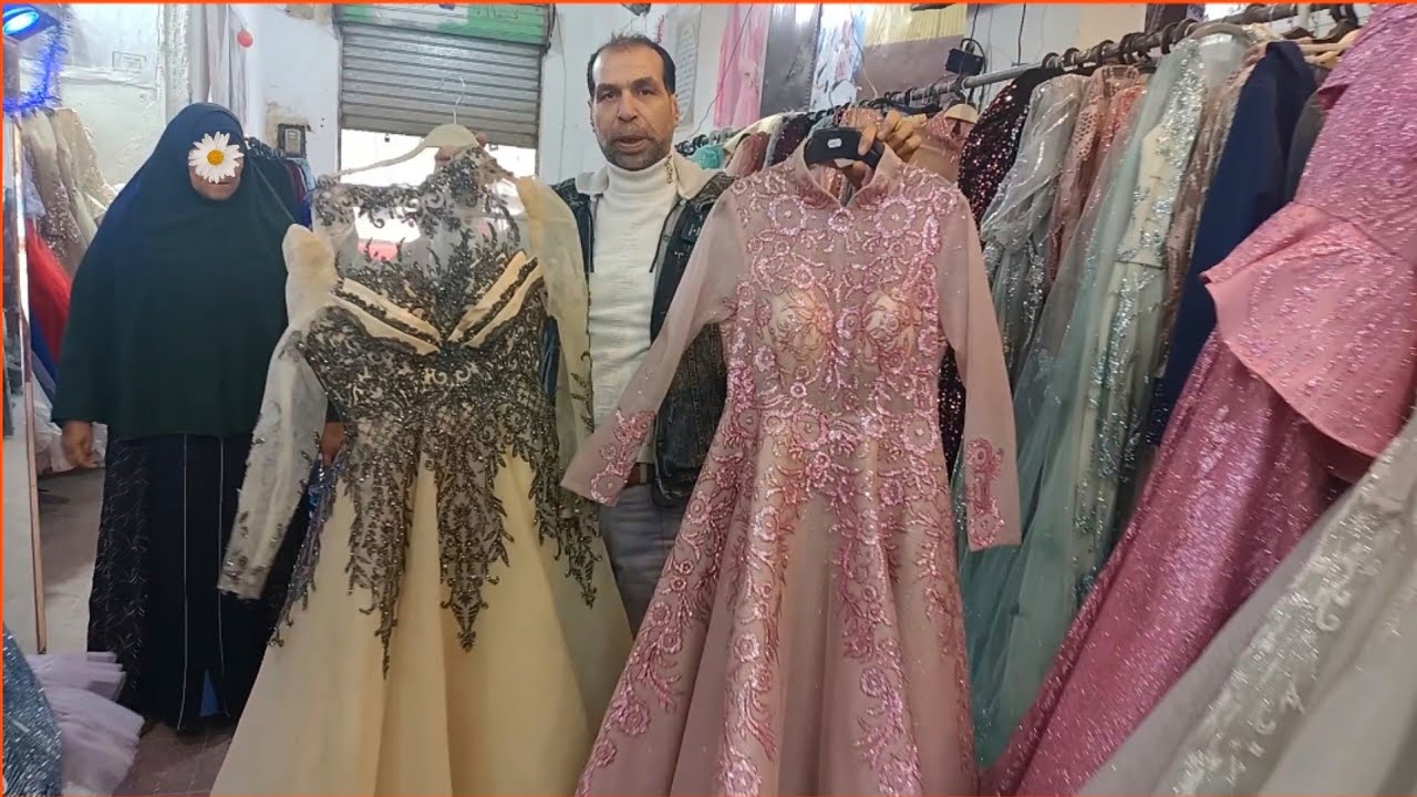 عروض ع🤯افخم فساتين زي بتوع الفنانين 🥳 فساتين زفاف و سواريه💥منفوشه و صك شغل محلات عباس العقاد♥️