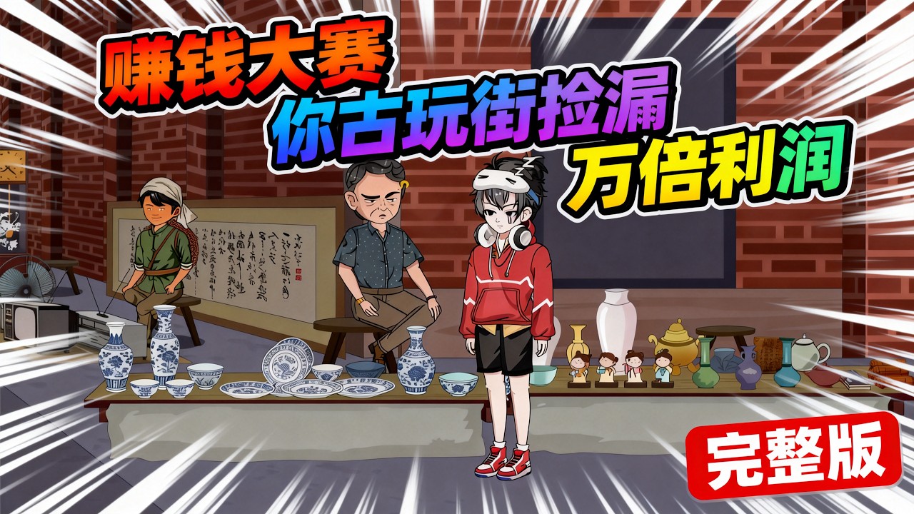 【一口气看完】魂穿到直播节目《白手起家，百元创业挑战大赛》的张小凡，意外觉醒了能看穿物品价值的眼睛。带着节目组提供的一百元，他一头扎进古玩街，从此踏上不可思议的捡漏之旅。#夜一漫谈 #小凡捡漏