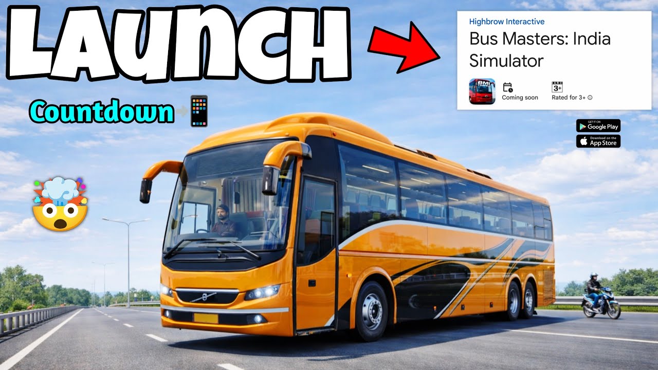 Запуск симулятора Bus Masters India уже здесь! 🎉 Обратный отсчет до релиза начался! 🔥✅