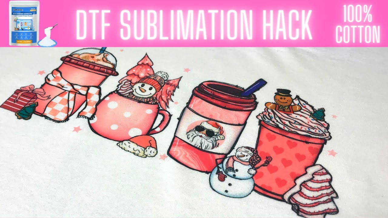 DTF SUBLIMATION HACK | Sublimation on 100% Cotton | How to use DTF with SUBLIMATION | YAMATION