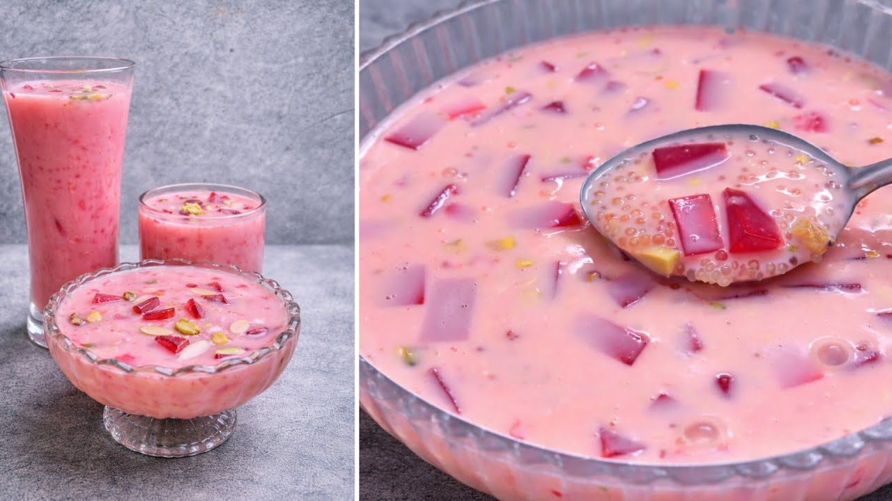 প্রাণ ঠান্ডা করা সাবুদানা  শরবত 🥤 | Sabudana Rooh Afza Drink Recipe | Ramadan Special