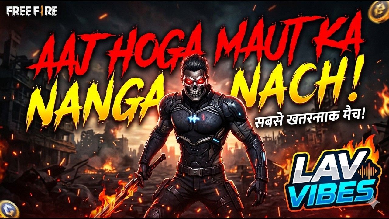 AAJ HOGA MAUT MERE HATH SE ❤️FREE FIRE LIVE STREM --- LAV VIBES  ----- #shorts #freefire #fflive