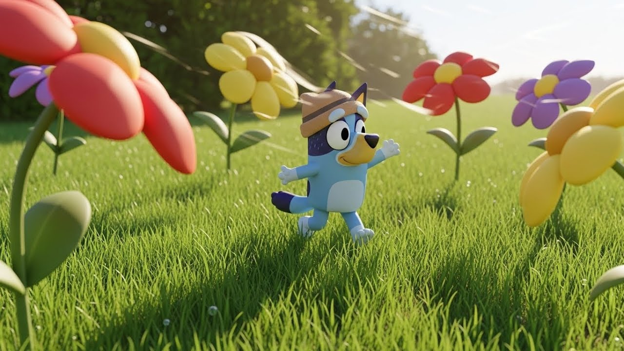 Bluey Encontrou uma Surpresa no Jardim 🌸 | Canções Infantis e Cantigas