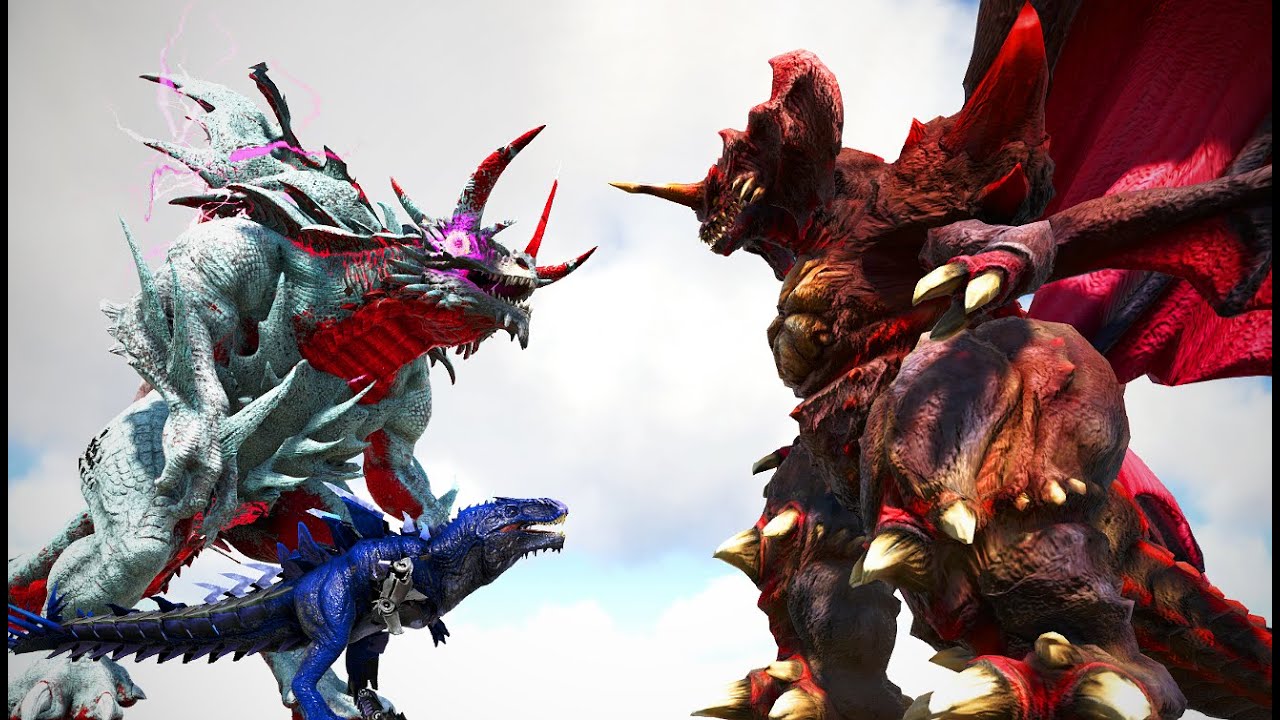 DESTROYAH vs. KAITAN PRIME/DODOREX/SCARLET KING and Various Bosses | ARK Kaiju Battle XL 🦎
