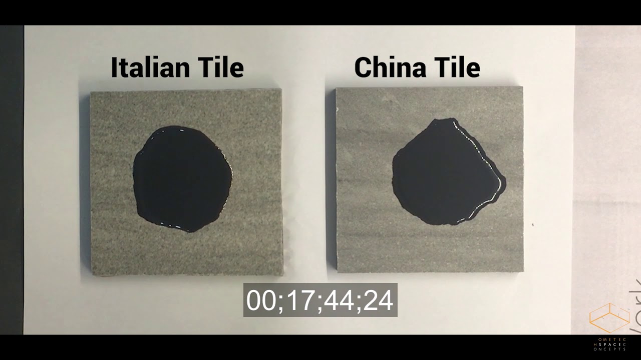[Project HMT] China Tile VS. Italian Tile - Stain Resistant Test