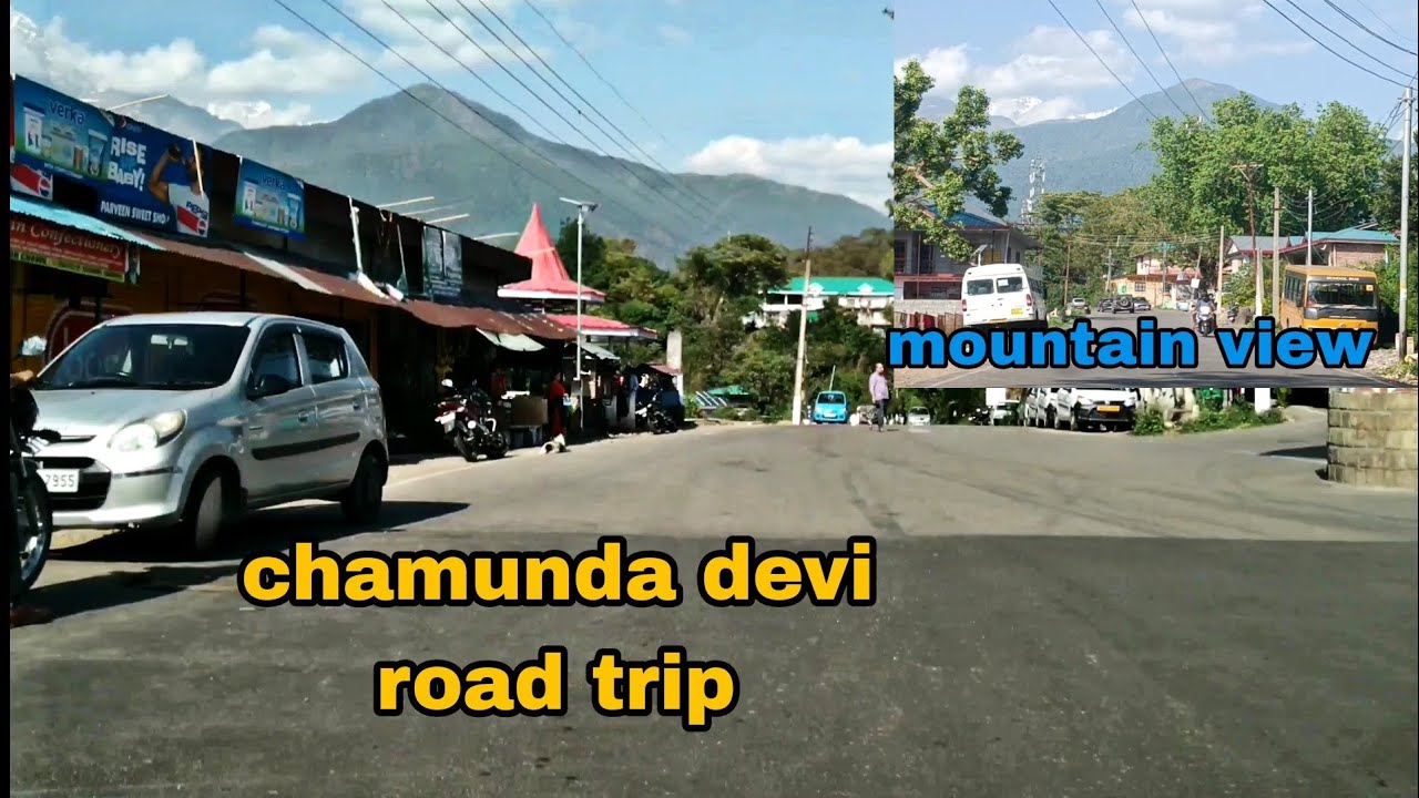 chamunda devi road trip 🛣️🛣️  mountain 🏔️ view