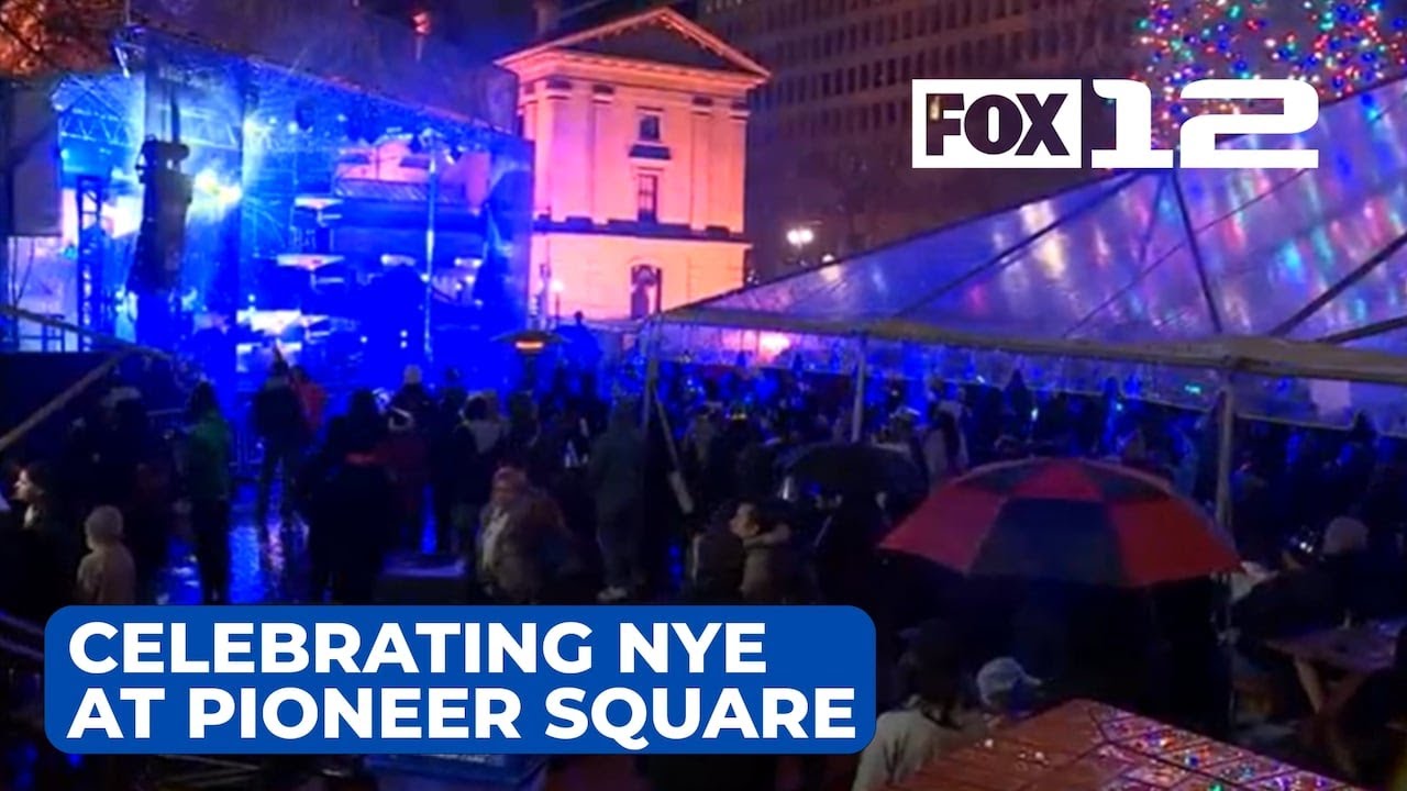 Ringing in the New Year at Pioneer Square