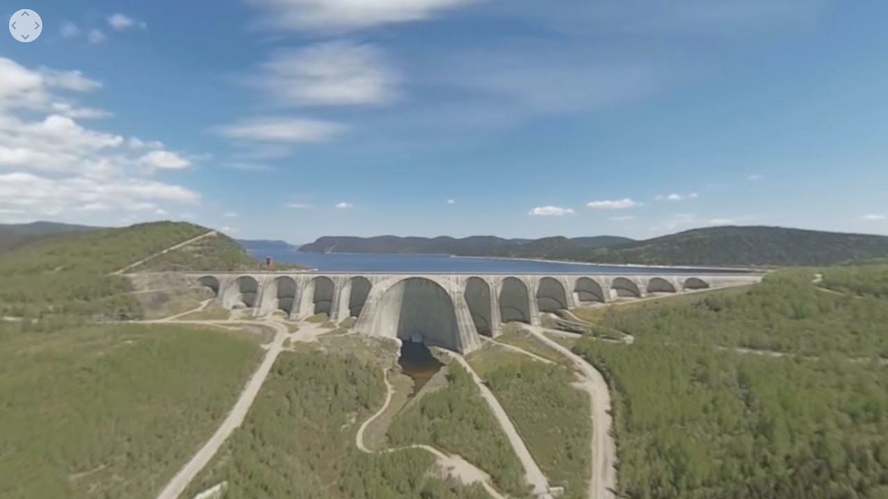 Virtual reality tour of a hydropower dam [360 video 4K]