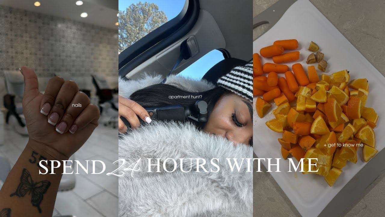 VLOG: spend 24 hours with me | new nails | Q&A + life update...