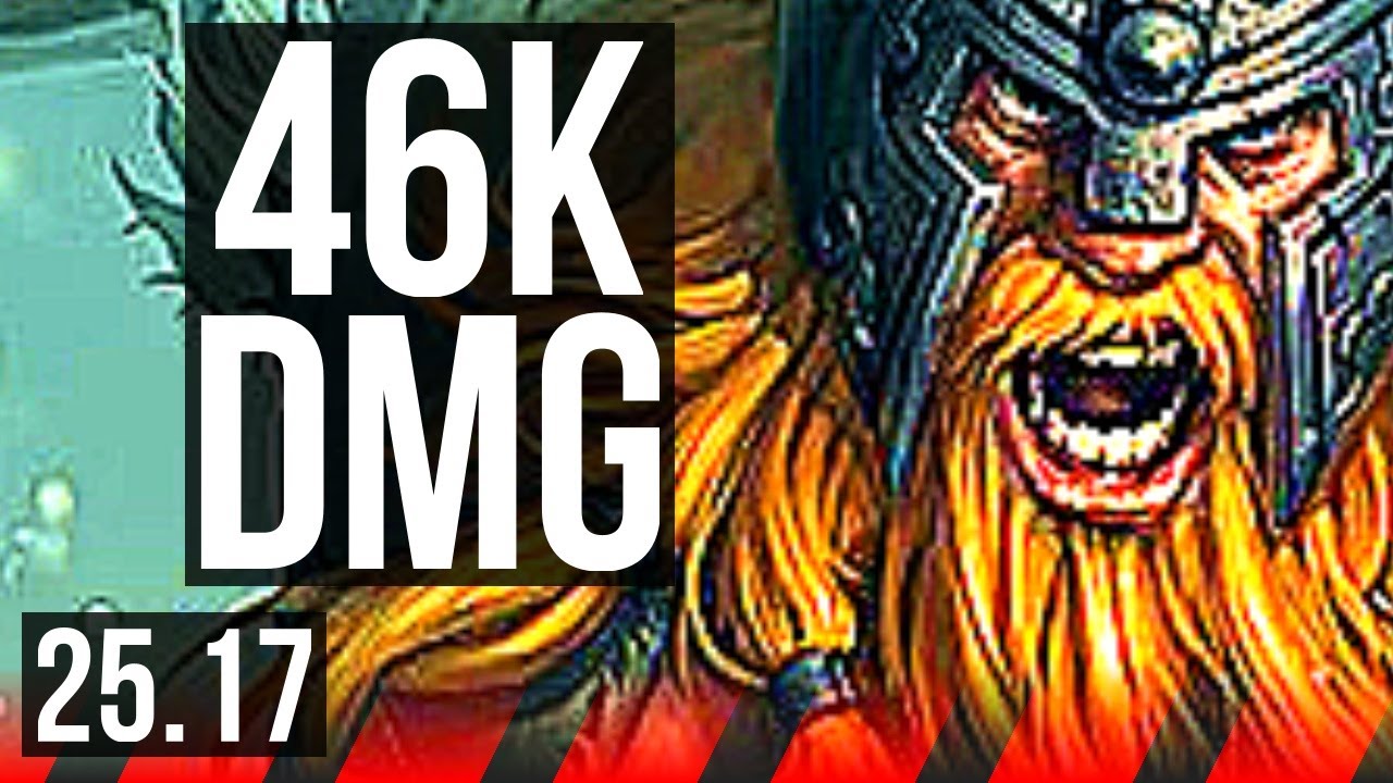 OLAF vs SKARNER (TOP) | 9 solo kills, 46k DMG, Legendary | EUW Challenger | 25.17