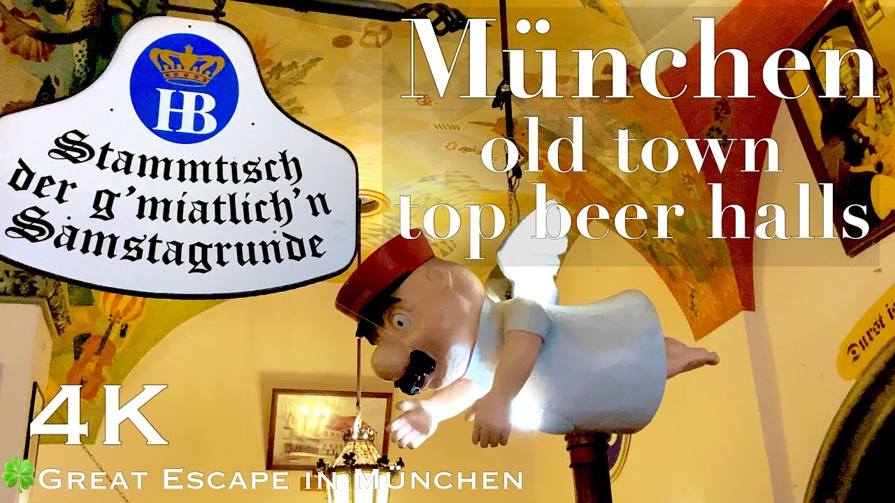 München Bayern Munich 11 Top-Bräuhaus in der Altstadt, im Besitz von Brauereieigene Läden【4K 】