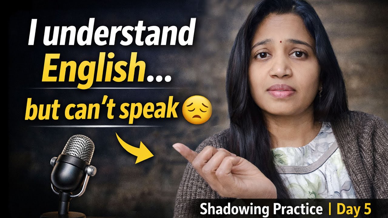 My Shadowing Practice (Day 5) | Improve English Speaking