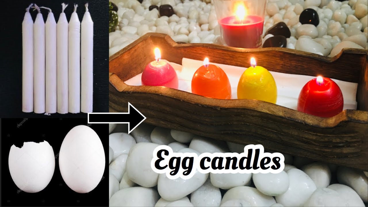 How to make candles using an egg shell |How To Make Egg Candles|Best out of waste |DIY|