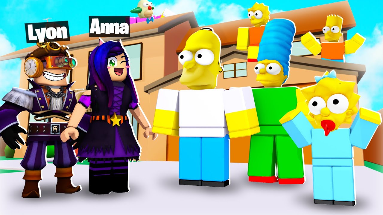 CERCO CON LYON TUTTI I SIMPSON SU ROBLOX! 😄