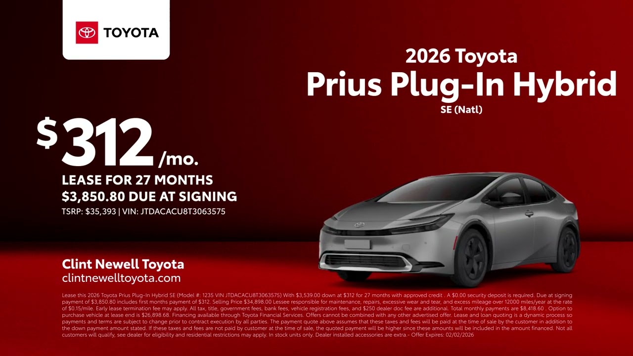 Toyota Prius Plug-In Hybrid 01/24/2026 6808393