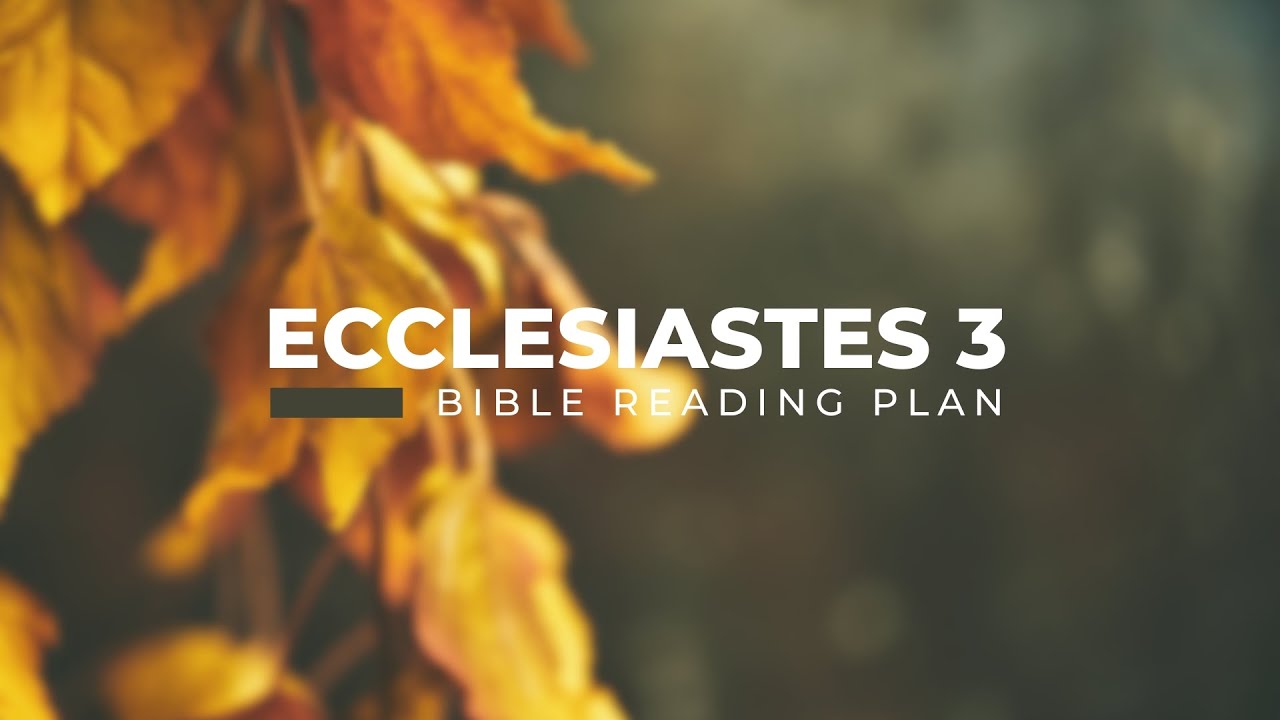 Ecclesiastes 3
