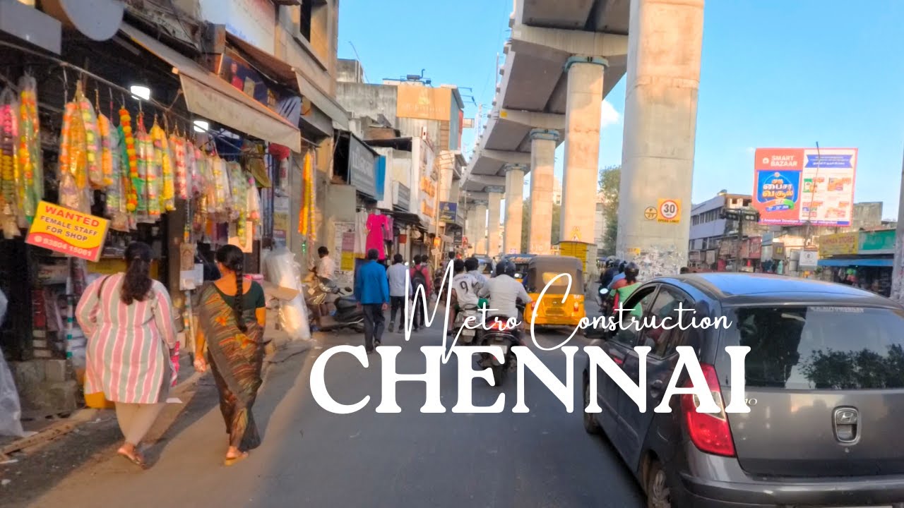 Chennai Metro Route | Kodambakkam [4K]