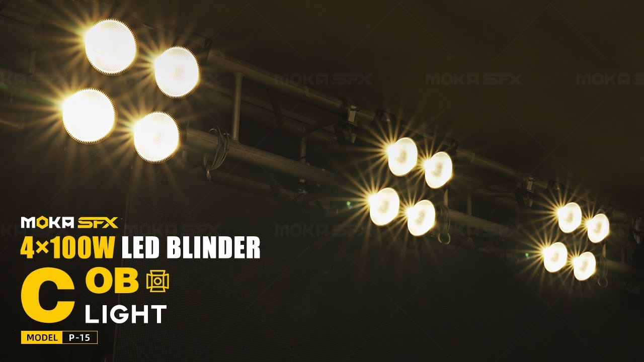 MOKA SFX 4x100W LED Audience Blinder COB CW Light | Stage Par Light