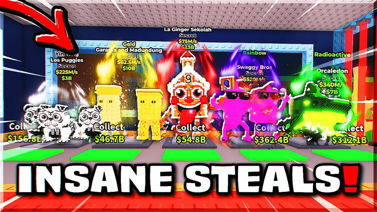 I PVP’D FOR INSANE LOOT IN STEAL A BRAINROT!🔥
