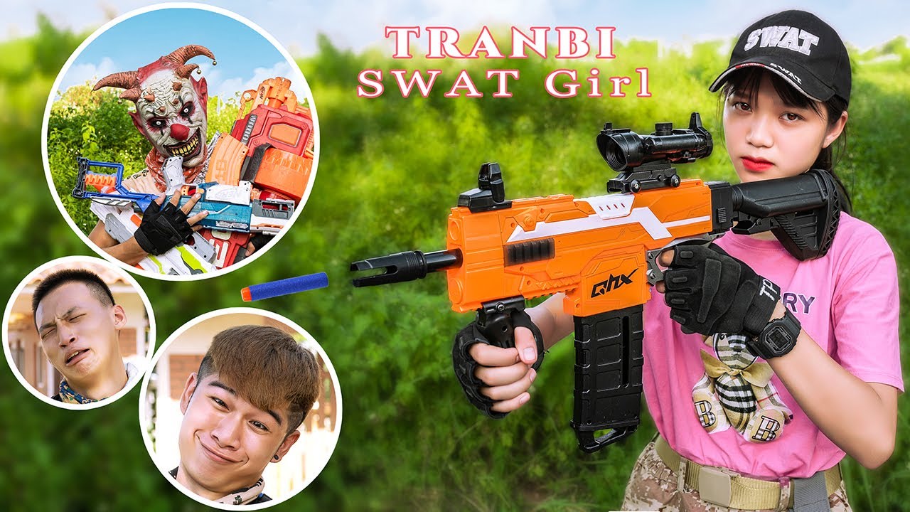 VTL Nerf War: CSI & Warrior X Nerf Guns Fight Ringman Mask Group Tranbi Self-Rescuing Skill